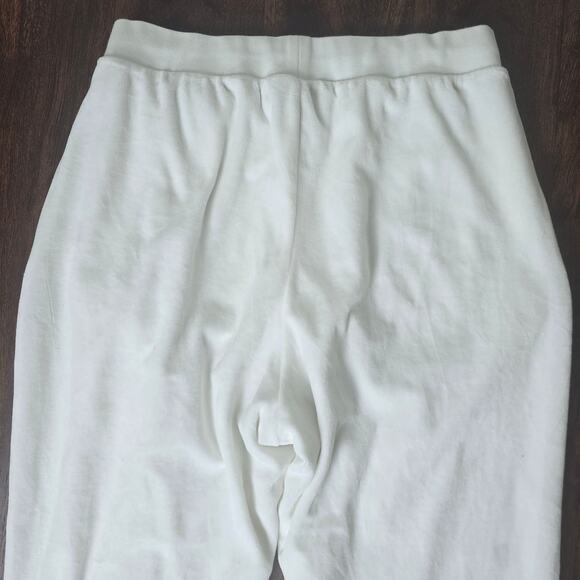 ADIDAS Velour Basketball Pants Unisex Fully Lined White - M - Style # IA3454 - Picture 7 of 10
